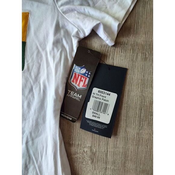 NFL GREEN BAY PACKERS Tommy Hilfiger V-Neck T Shirt Womens NWT - Picture 4 of 7